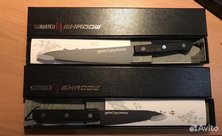 Ножи кухонные Samura Shadow и Подставка для ножей