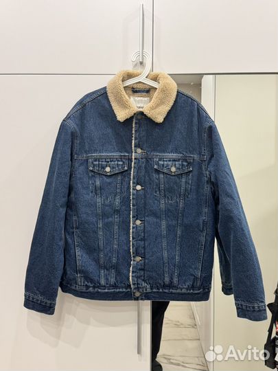 Джинсовая куртка с мехом мужская 50