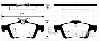 SP2091SNS FDB1675 колодки дисковые з Mazda 3