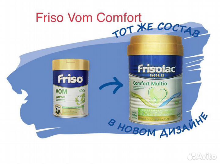 Детская смесь Friso Vom 1/Frisolac comfort