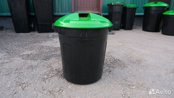 Бак под мусор 50 литров с крышкой арт.1912