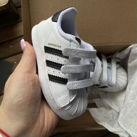 Adidas superstar белые детские