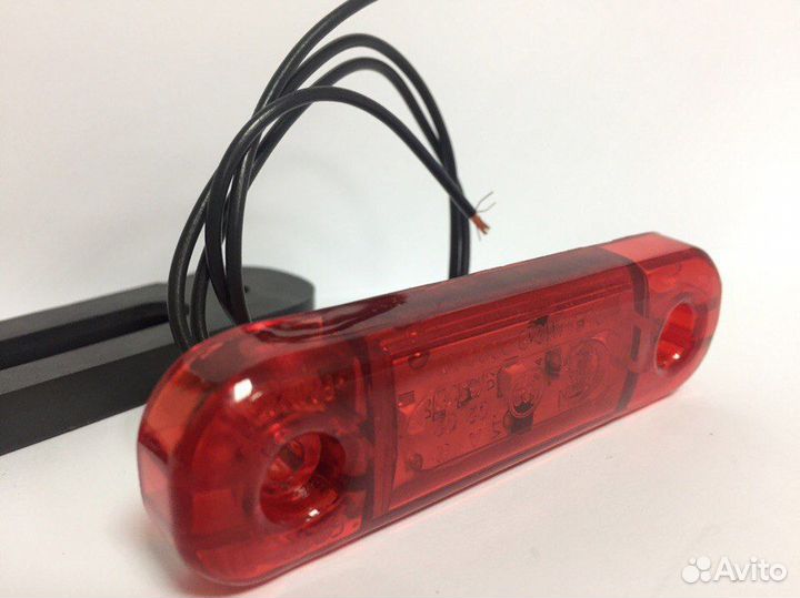 Фонарь габаритный прицепа гф22К LED красный, с пр