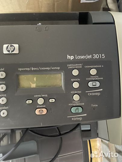 Принтер HP laserjet 3015 факс/сканер