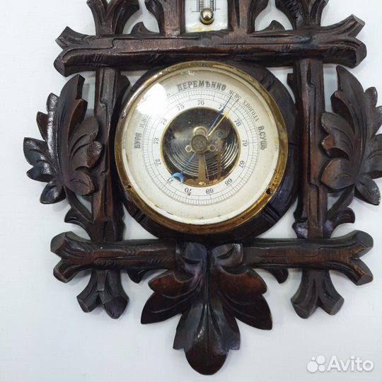 Барометр с термометром настенный
