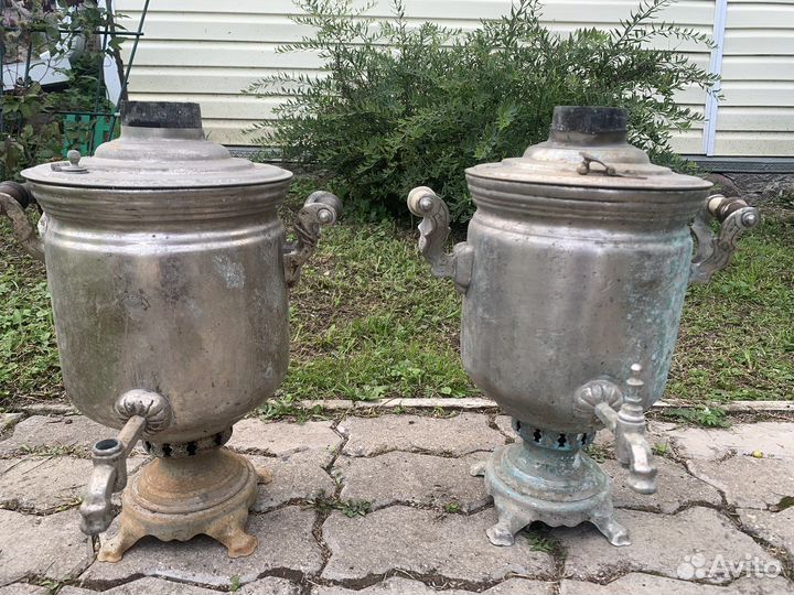 Тульские самовары латунный и медный