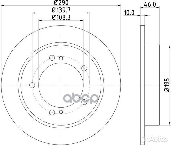 Диск тормозной перед ND9014 nisshinbo
