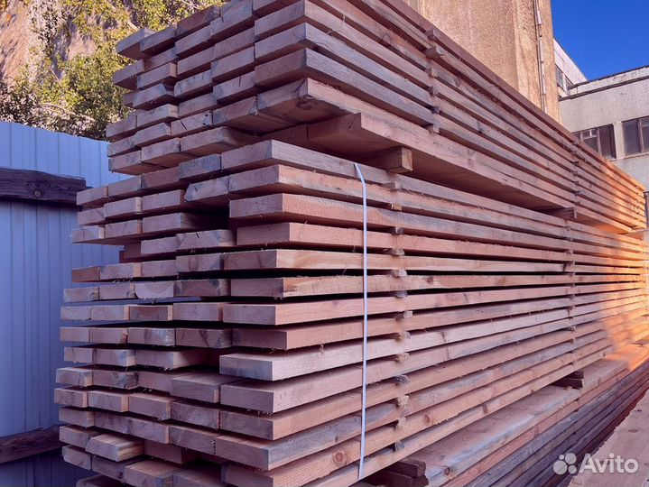 Доска обрезная 25х100х6000мм от производителя