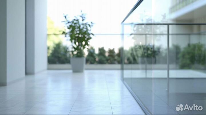 Лестничные перила из стекла