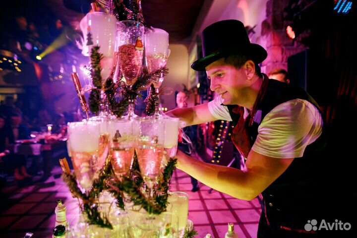 Бармен Шоу, Свадьба, Тяж. дым, Холод. фонтаны