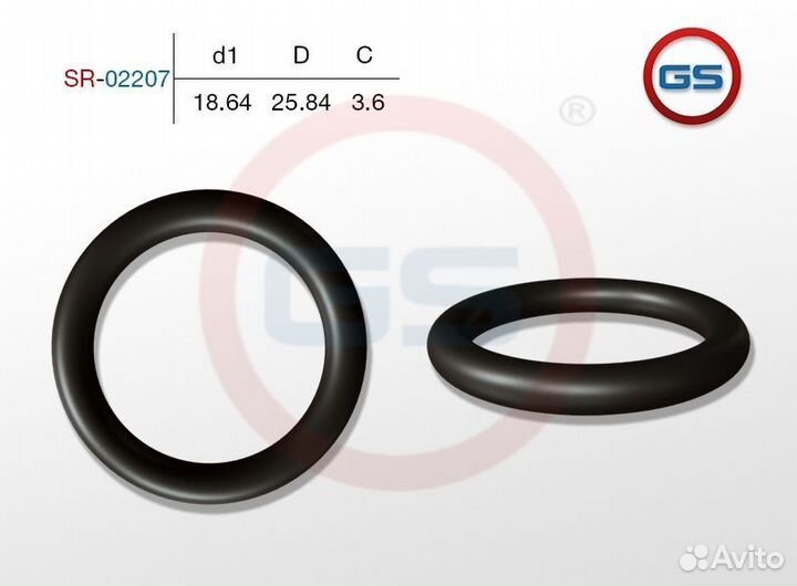 Резиновое кольцо 18.64*3.6