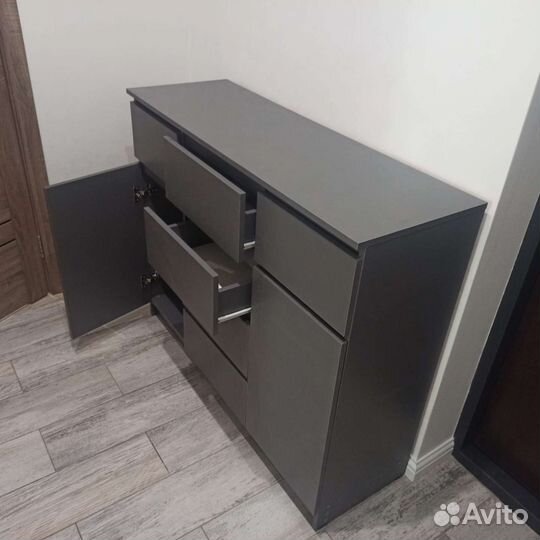 Тумба в прихожую новая ikea-стиль графит