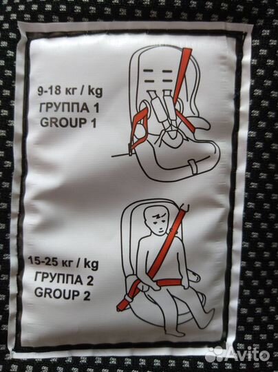 Новое автокресло от 9 мес. до 12 лет, детское