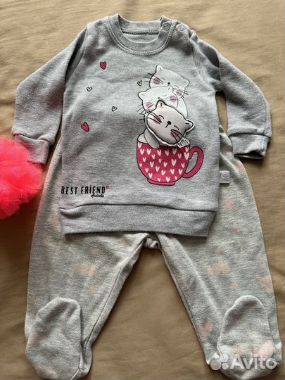 Детские вещи пакетом на девочку 50,56,62