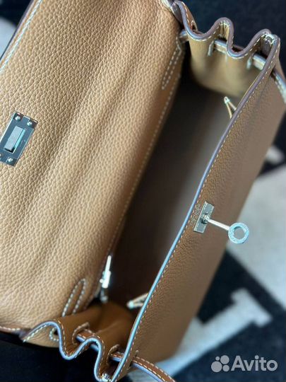Сумка hermes kelly 25 togo gold