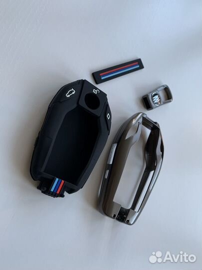 Чехол для смарт-ключа BMW (серый)