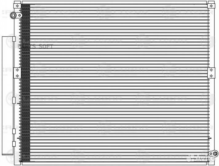 Радиатор кондиционера Тойота Ленд Крузер Prado 120
