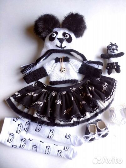 Комплект одежды Панда для куклы Паола Рейна 32 см