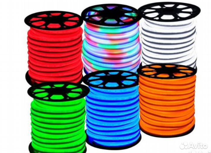 Гибкий неон 220В,140 диодов на метр