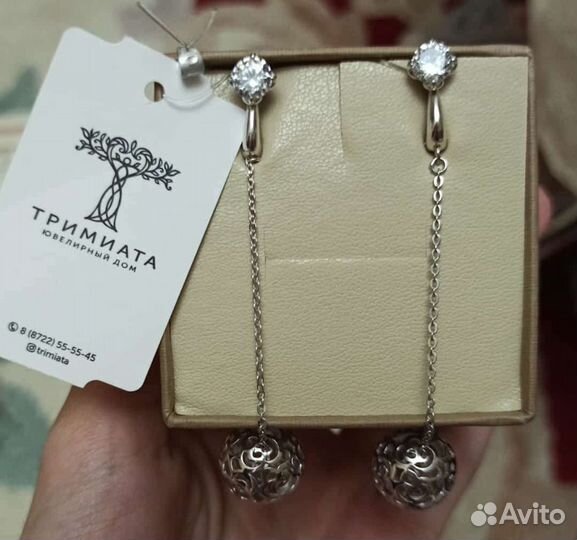 Серебряные серьги