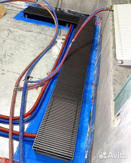 Внутрипольный конвектор отопления