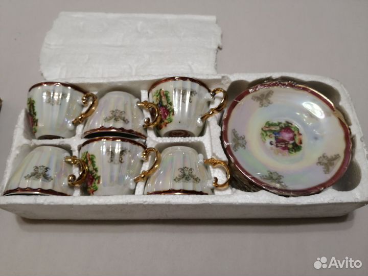 Кофейный сервиз на 6 персон Super Kristal новый