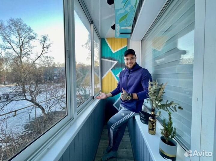 Остекление\ремонт балконов лоджий под ключ Казань