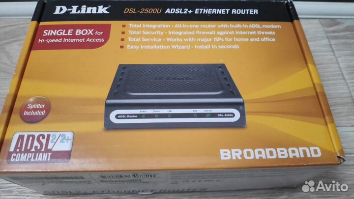 Маршрутизатор D-link DSL-2500U