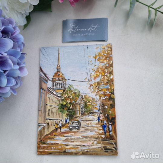 Санкт-Петербург Питер картина маслом город пейзаж