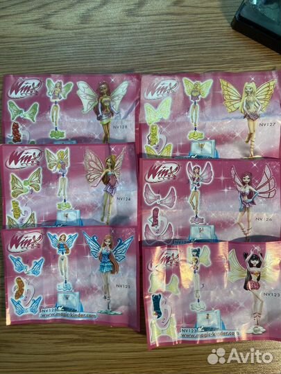 Винкс Winx Энчантикс фигурки Киндер