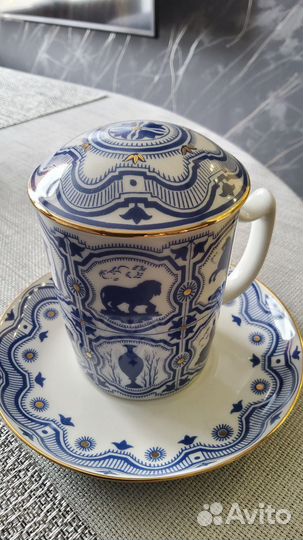 Бокал с блюдцем лфз