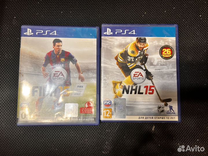Fifa 15 и NHL 15 ps4 на дисках