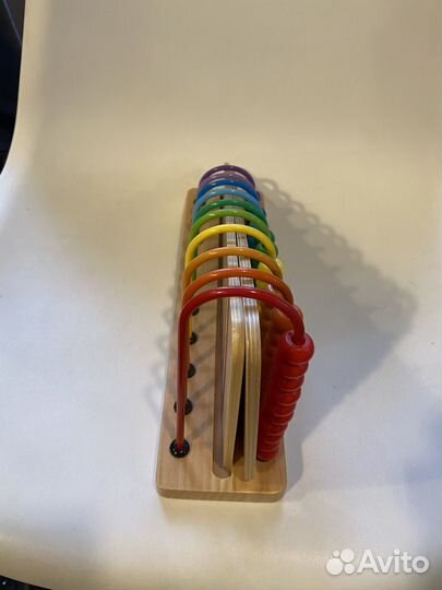 Деревянные бусины для счёта Монтессори