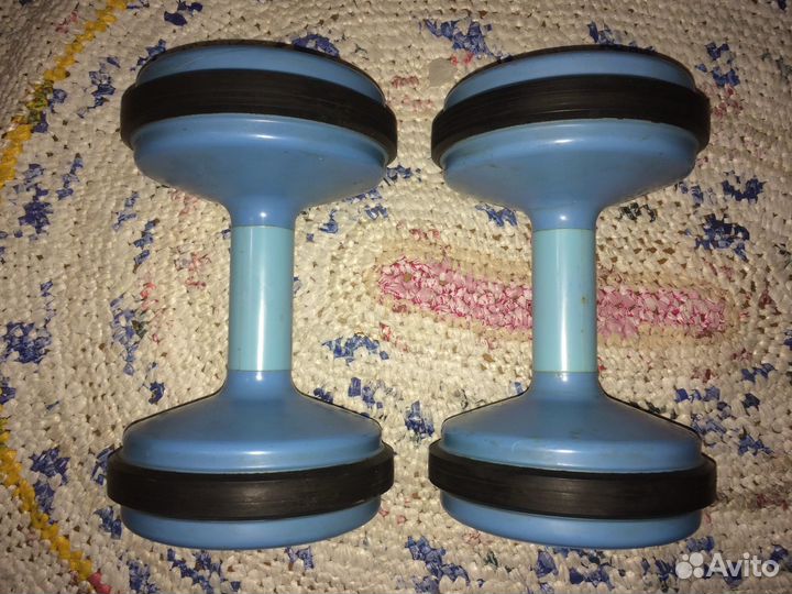 Гантели пластиковые: советские 5кг