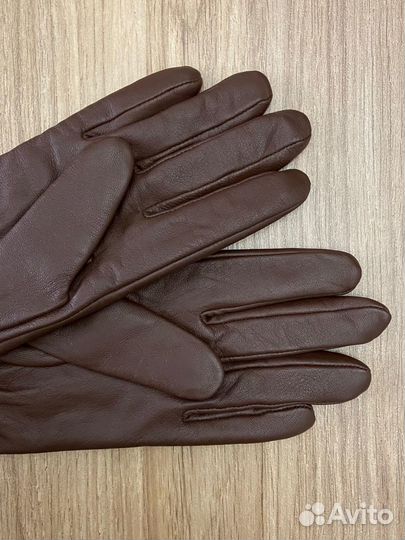 Перчатки женские кожаные