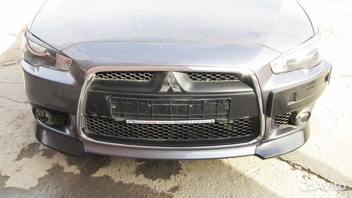 Клыки переднего бампера Лансер 10 дорестайл