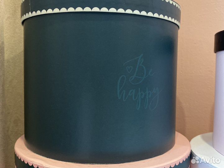 Подарочные коробки шляпные розовые