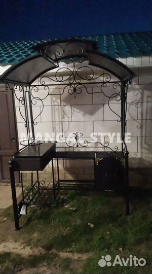 Мангал с крышей