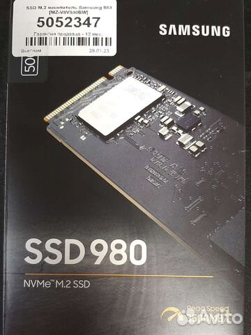 Твердотельный накопитель M.2 Samsung SSD 980