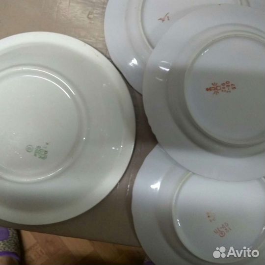 Тарелки, селедочницы, масленка СССР