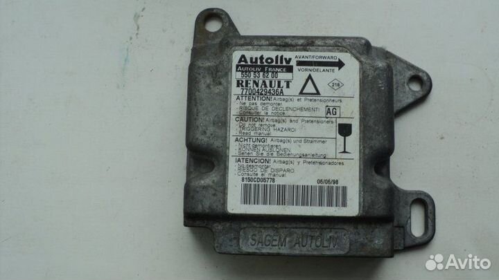 Эбу подушки безопасности Renault Laguna 1.6 1998