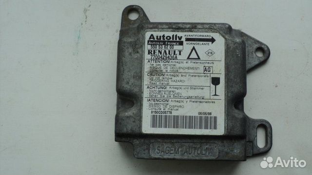 Эбу подушки безопасности Renault Laguna 1.6 1998