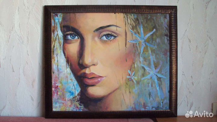 Картина акрилом абстракция