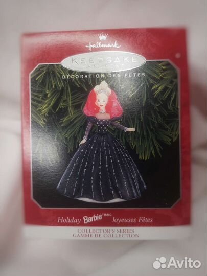 Елочная игрушка бабри принцесса винтаж 90 ые