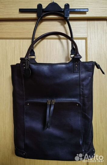 Сумка кожаная для ноутбука HP