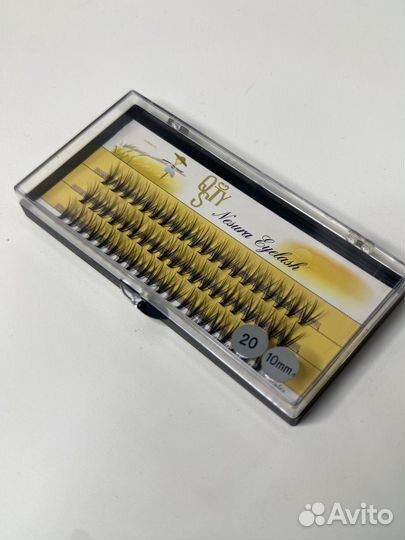 Пучковые ресницы 10 и 12 мм