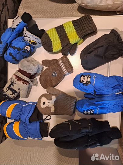 Варежки зимние детские
