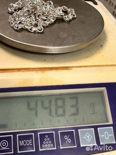 Серебряная цепь бисмарк 925