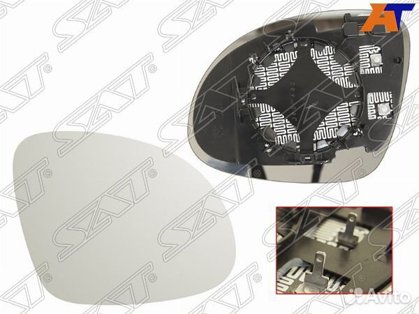 Полотно зеркала skoda yeti 09, VW tiguan 07-16