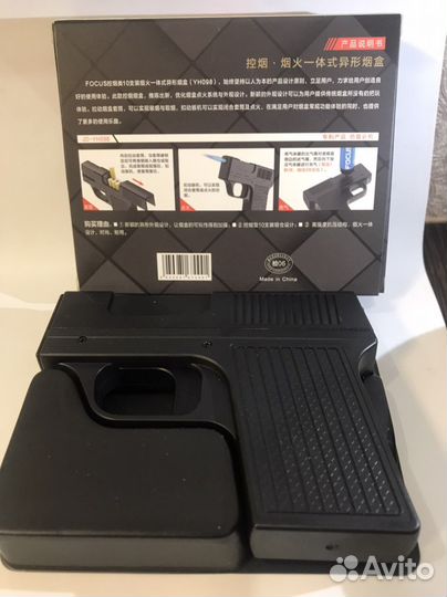 Креативный портсигар зажигалка пистолет